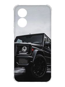 Чохол із потовщеними кутами на Oppo A17 :: Авто чорне (принт 234)