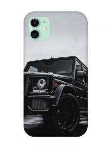 Магнітний чохол на iPhone 11 із підтримкою MagSafe :: Авто чорне (принт 234)