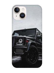 Матовий чохол з чорними боками на Apple iPhone 14 :: Авто чорне (принт 234)