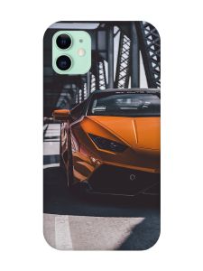 Магнітний чохол на iPhone 11 із підтримкою MagSafe :: Авто помаранчеве (принт 237)