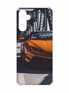 Чохол з потовщеними кутами на Samsung Galaxy A34 5G :: Авто помаранчеве (принт 237)