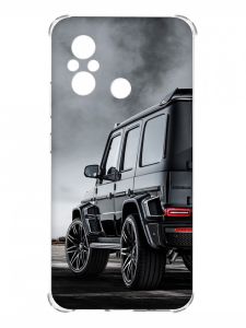 Чохол з потовщеними кутами на Xiaomi Redmi 12C :: Авто чорне (принт 235)