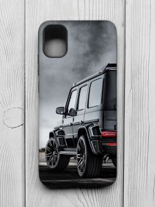 Матовий чохол з чорними боками на Samsung Galaxy A04E/A042 :: Авто чорне (принт 235)