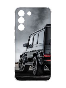 Чохол із потовщеними кутами на Samsung Galaxy S22 :: Авто чорне (принт 235)
