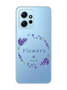 Прозорий чохол на Xiaomi Redmi Note 12 4G :: Лавандовий віночок (принт 19)