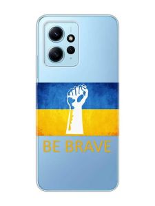 Прозорий чохол на Xiaomi Redmi Note 12 4G :: Мужність Україна (принт 42)