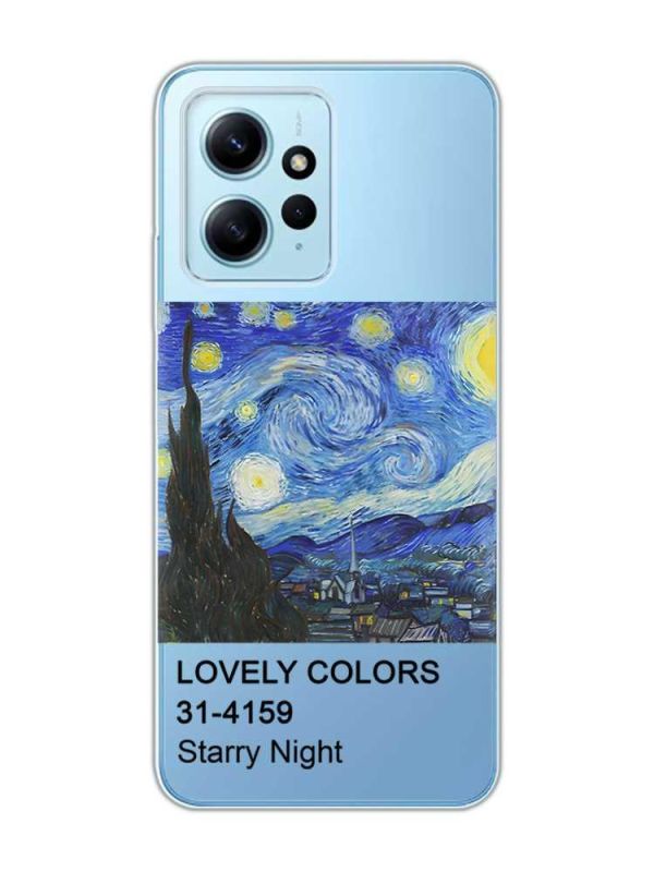 Прозорий чохол на Xiaomi Redmi Note 12 4G :: Зоряна ніч (принт 74)