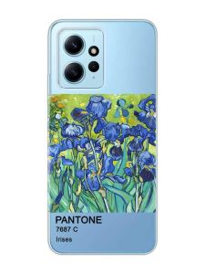 Прозорий чохол на Xiaomi Redmi Note 12 4G :: Іриси (принт 75)