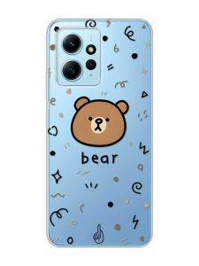 Прозорий чохол на Xiaomi Redmi Note 12 4G :: Ведмедик (принт 76)