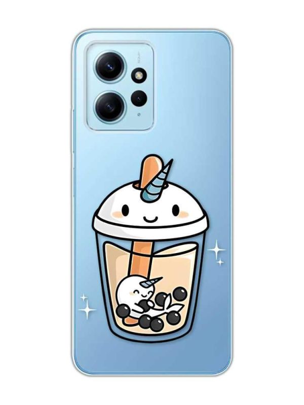 Прозорий чохол на Xiaomi Redmi Note 12 4G :: Коктейль Єдиноріг (принт 96)
