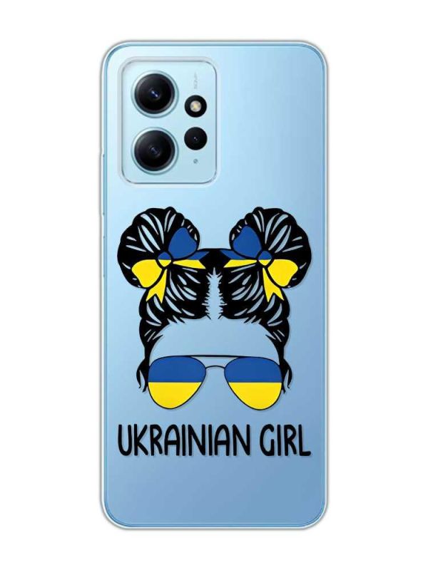 Прозорий чохол на Xiaomi Redmi Note 12 4G :: Українська дівчина (принт 113)