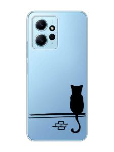 Прозорий чохол на Xiaomi Redmi Note 12 4G :: Кіт (принт 130)