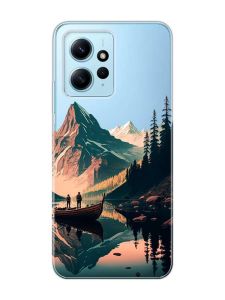 Прозорий чохол на Xiaomi Redmi Note 12 4G :: Човен. Пейзаж (принт 246)