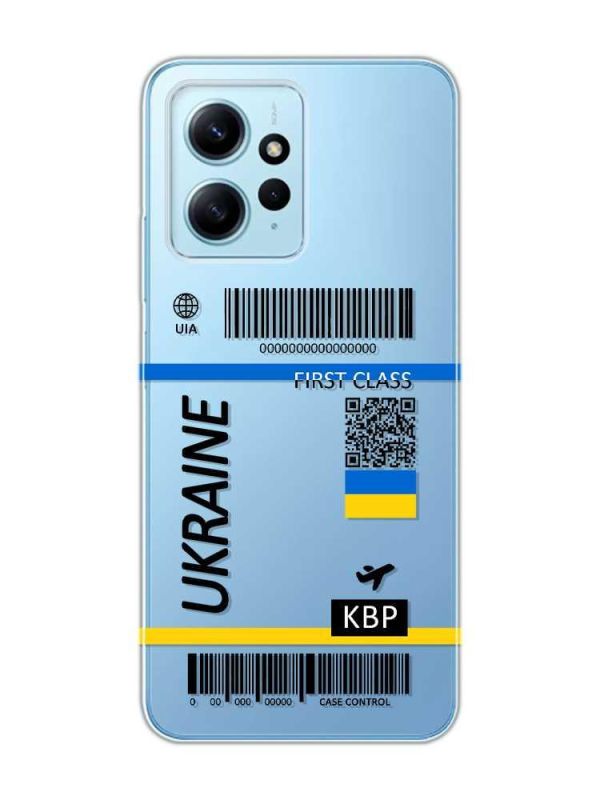 Прозорий чохол на Xiaomi Redmi Note 12 4G :: Авіаквиток Україна (принт 262)