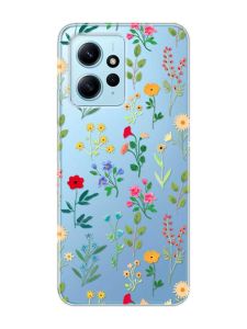 Прозорий чохол на Xiaomi Redmi Note 12 4G :: Квітковий фон (принт 269)