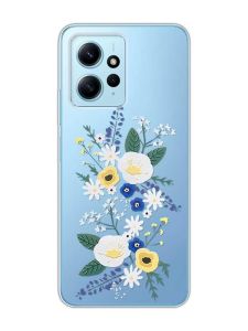 Прозорий чохол на Xiaomi Redmi Note 12 4G :: Квіти. Акварель (принт 271)