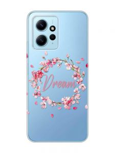 Прозорий чохол на Xiaomi Redmi Note 12 4G :: Віночок з сакури (принт 284)