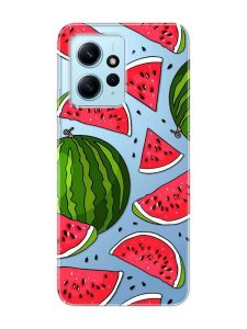 Прозорий чохол на Xiaomi Redmi Note 12 4G :: Кавуни (принт 341)