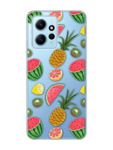 Прозорий чохол на Xiaomi Redmi Note 12 4G :: Фруктовий мікс (принт 347)