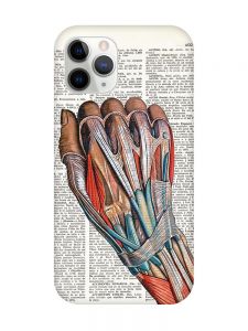 Магнітний чохол на iPhone 11 Pro Max із підтримкою MagSafe :: Анатомія руки (принт 298)