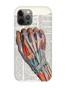 Магнітний чохол на iPhone 12 Pro Max із підтримкою MagSafe :: Анатомія руки (принт 298)