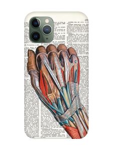 Магнітний чохол на iPhone 12/12 Pro із підтримкою MagSafe :: Анатомія руки (принт 298)