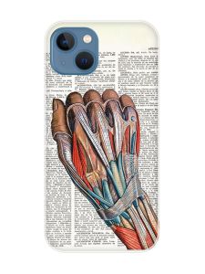 Магнітний чохол на iPhone 13 (6.1) із підтримкою MagSafe :: Анатомія руки (принт 298)