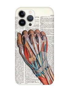 Магнітний чохол на iPhone 14 Pro із підтримкою MagSafe :: Анатомія руки (принт 298)