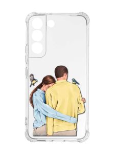 Чохол із потовщеними кутами на Samsung Galaxy S22 :: Українська пара (принт 14)