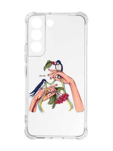 Чохол із потовщеними кутами на Samsung Galaxy S22 :: Ластівки (патріотичний принт 15)