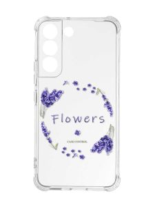 Чохол із потовщеними кутами на Samsung Galaxy S22 :: Лавандовий віночок (принт 19)
