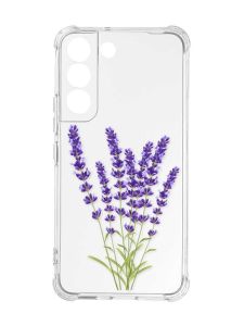Чохол із потовщеними кутами на Samsung Galaxy S22 :: Лаванда (принт 28)