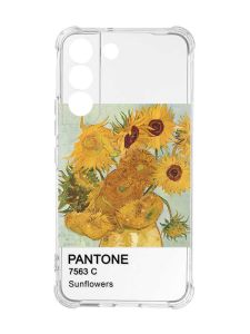 Чохол із потовщеними кутами на Samsung Galaxy S22 :: Соняхи (принт 81)