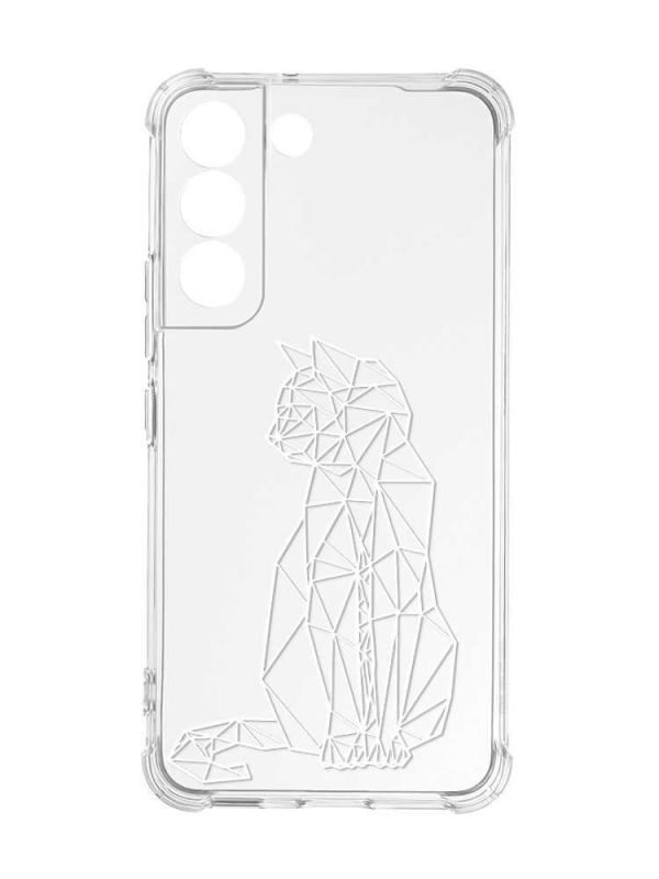 Чохол із потовщеними кутами на Samsung Galaxy S22 :: Котик (принт 125)