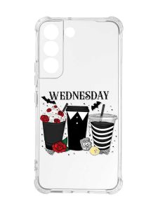 Чохол із потовщеними кутами на Samsung Galaxy S22 :: Коктейлі. Венздей (принт 216)