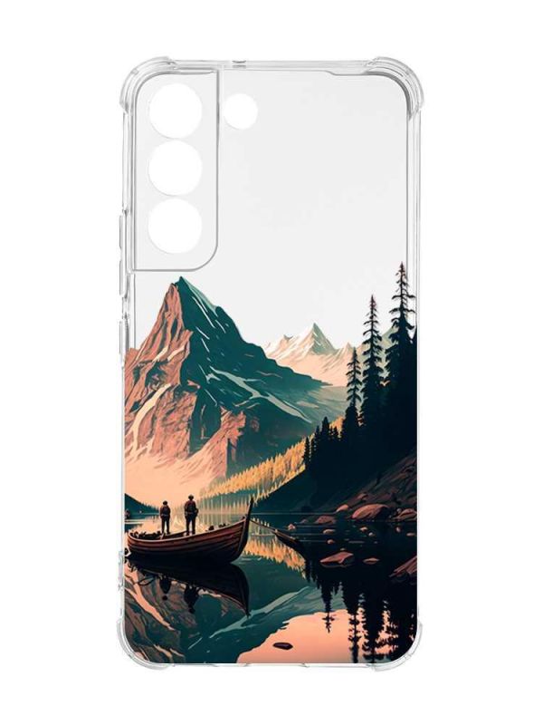 Чохол із потовщеними кутами на Samsung Galaxy S22 :: Човен. Пейзаж (принт 246)