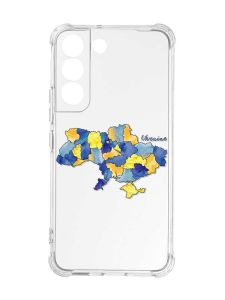 Чохол із потовщеними кутами на Samsung Galaxy S22 :: Карта України (принт 261)