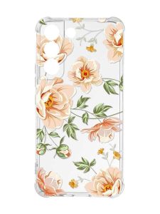 Чохол із потовщеними кутами на Samsung Galaxy S22 :: Квіти пастельні (принт 277)