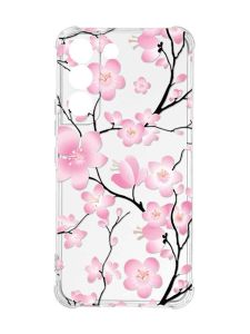 Чохол із потовщеними кутами на Samsung Galaxy S22 :: Квітуча сакура (принт 282)