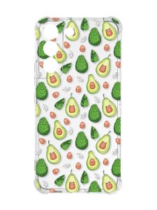 Чохол із потовщеними кутами на Samsung Galaxy S22 :: Авокадо з котиками (принт 301)