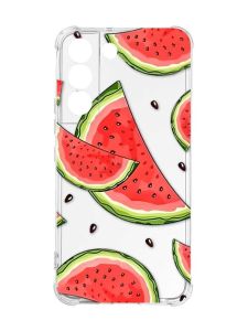 Чохол із потовщеними кутами на Samsung Galaxy S22 :: Скибки кавуна (принт 342)