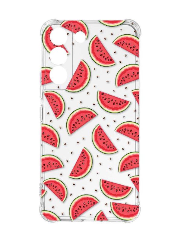 Чохол із потовщеними кутами на Samsung Galaxy S22 :: Кавуновий фон (принт 344)