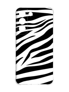 Чохол із потовщеними кутами на Samsung Galaxy S22 :: Фон Зебра (принт 92)
