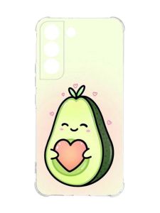 Чохол із потовщеними кутами на Samsung Galaxy S22 :: Кавай авокадо з сердечком (принт 310)