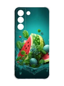 Чохол із потовщеними кутами на Samsung Galaxy S22 :: Кавунова фантазія (принт 337)