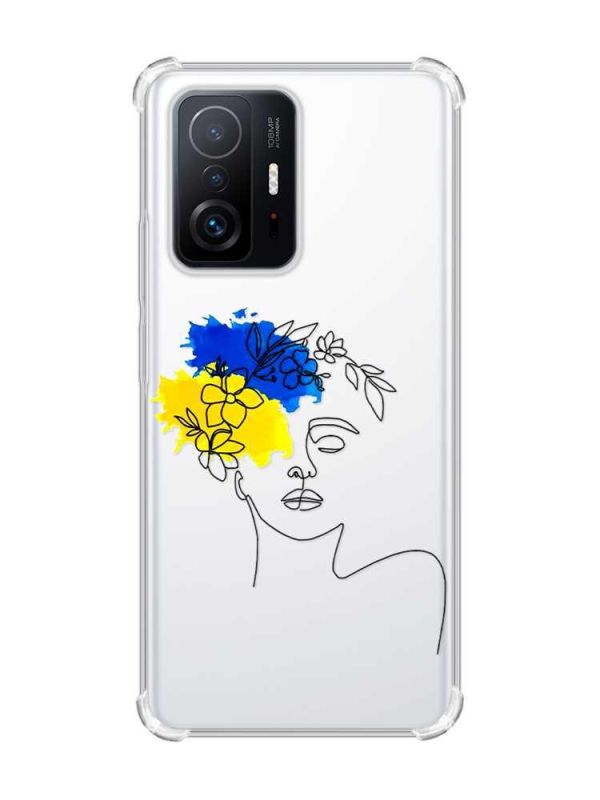 Чохол з потовщеними кутами на Xiaomi 11T :: Українка Арт (принт 3)