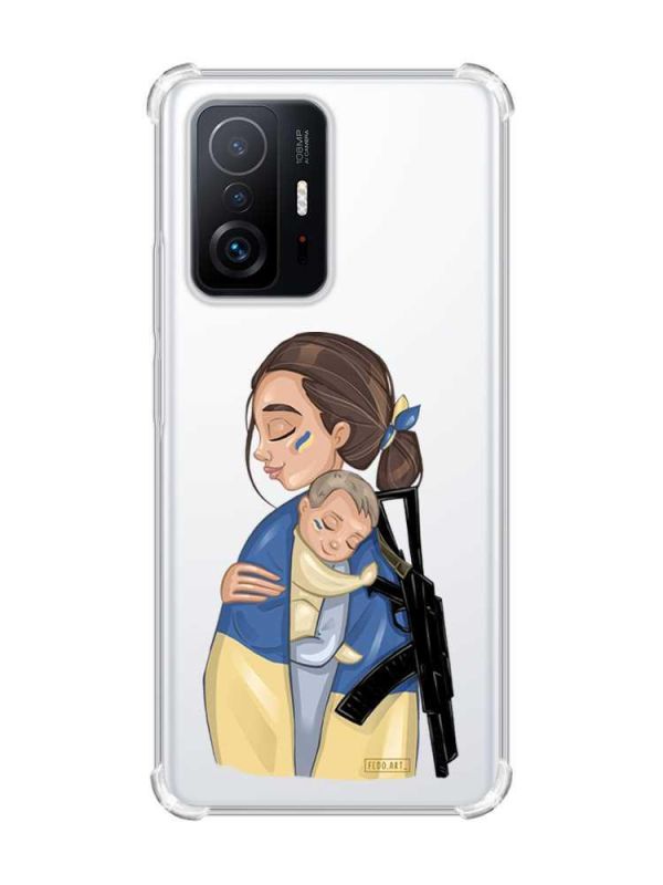 Чохол з потовщеними кутами на Xiaomi 11T :: Мама-захисниця (принт 20)