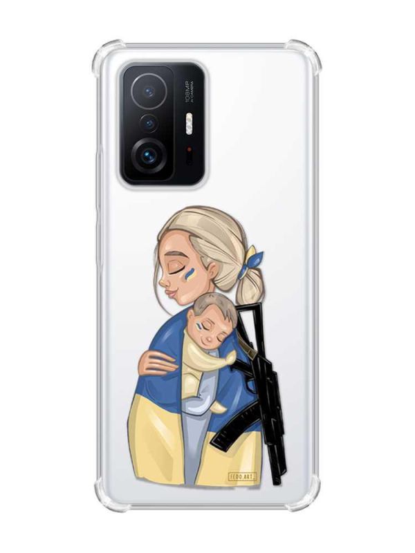 Чохол з потовщеними кутами на Xiaomi 11T :: Мама-захисниця (принт 21)