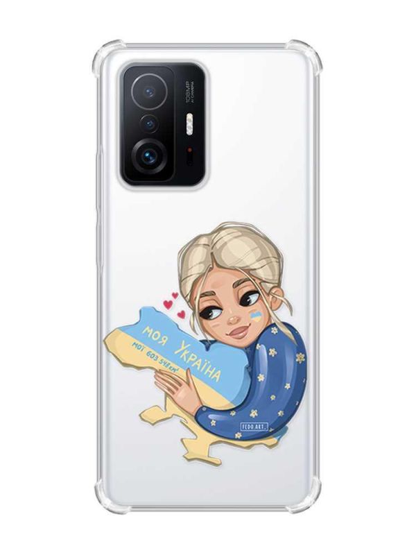 Чохол з потовщеними кутами на Xiaomi 11T :: Моя Україна (принт 24)