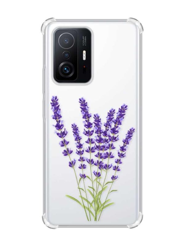 Чохол з потовщеними кутами на Xiaomi 11T :: Лаванда (принт 28)